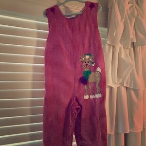 Kelly’s Kids Boys Red Size 2 Reindeer Longall